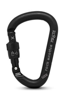 Pirate - Alukarabiner black | Screw-Lock