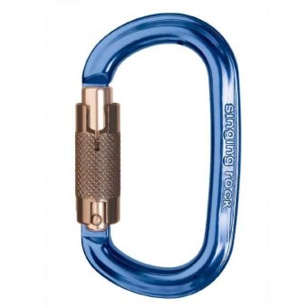 Oval Ozone - Karabiner Twist-Lock | blau