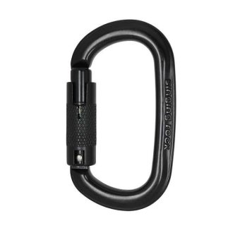 Oval Ozone - Karabiner Tri-Lock | schwarz