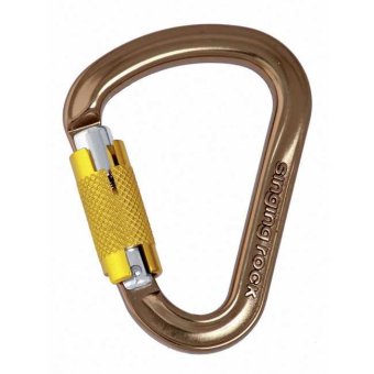Hypnos - HMS Alukarabiner Tri-Lock | braun