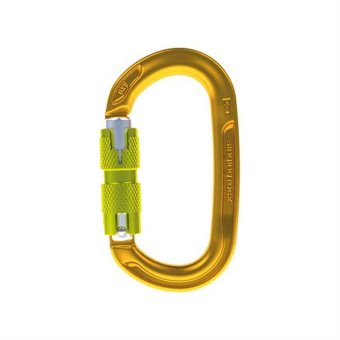 OXY (Oval Aluminium) - Karabiner Twist-Lock | gold