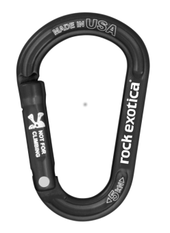 rockX - Materialkarabiner black
