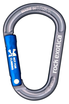 rockX - Materialkarabiner grey