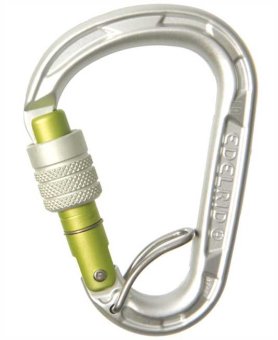 HMS Strike Screw - Alukarabiner mit integriertem Drahtbügel 