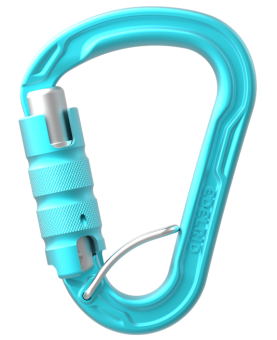 HMS Strike Triple FG - Karabiner mit integriertem Drahtbügel 