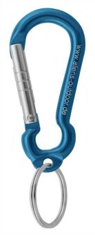 Mini Ring - Materialkarabiner hellblau