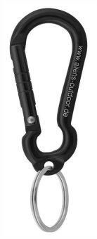 Mini Ring - Materialkarabiner schwarz