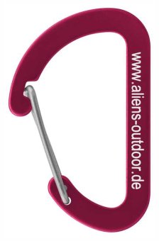 Flat D Micro 4 - Zubehörkarabiner rot