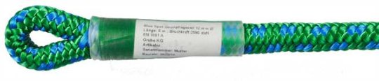 Baumkletterseil 12,0 mm (einseitiger Spleiß) - Statikseil 45 Meter | Blue Spot