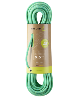Eagle Lite Eco Dry 9,5 mm - Dynamikseil / Einfachseil 50 Meter | bright green