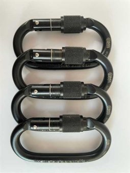 B-Ware Oval Steel - Stahlkarabiner Screwlock 