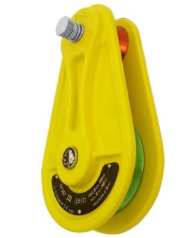 Large Cast Pulley RP057 - Umlenkrolle gelb