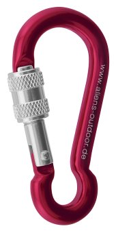 Mini Screw - Zubehörkarabiner rot