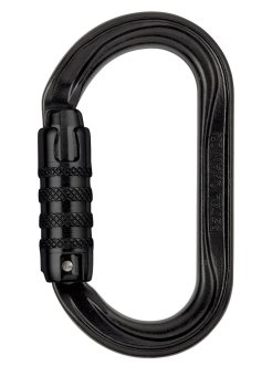 Oxan - Stahlkarabiner Tri-Lock | schwarz