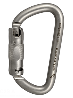 rockD Stainless Steel - Edelstahlkarabiner 