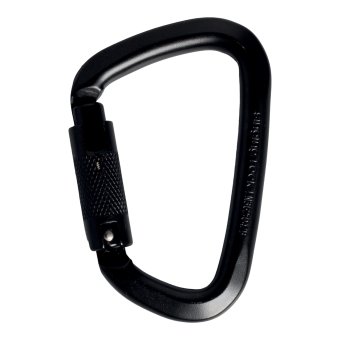 D Steel Connector - Stahlkarabiner Tri-Lock | schwarz