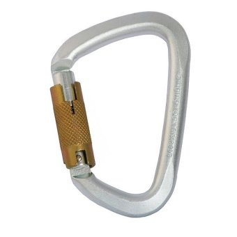 D Steel Connector - Stahlkarabiner Tri-Lock | silber