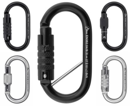 Total Oval - Stahlkarabiner 